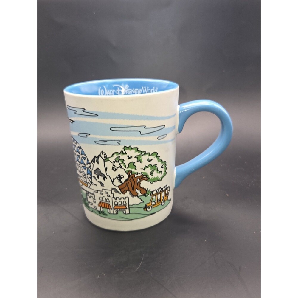 Walt Disney World FOUR PARKS CERAMIC MUG Cup Magic Kingdom EPCOT Hollywood - Picture 4 of 15